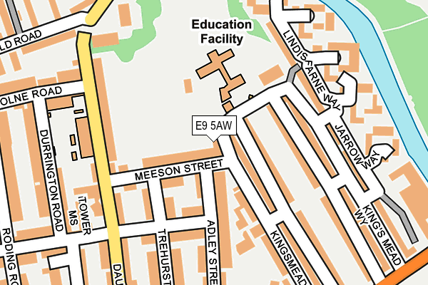E9 5AW map - OS OpenMap – Local (Ordnance Survey) E9 5AW map - OS OpenMap – Local (Ordnance Survey)