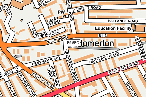 E9 5BG map - OS OpenMap – Local (Ordnance Survey) E9 5BG map - OS OpenMap – Local (Ordnance Survey)