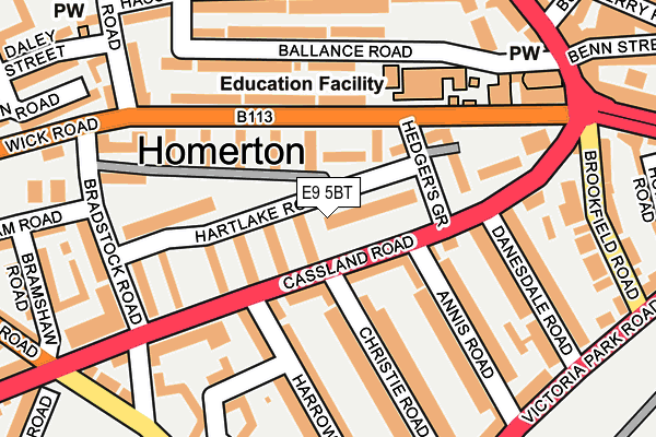 E9 5BT map - OS OpenMap – Local (Ordnance Survey) E9 5BT map - OS OpenMap – Local (Ordnance Survey)