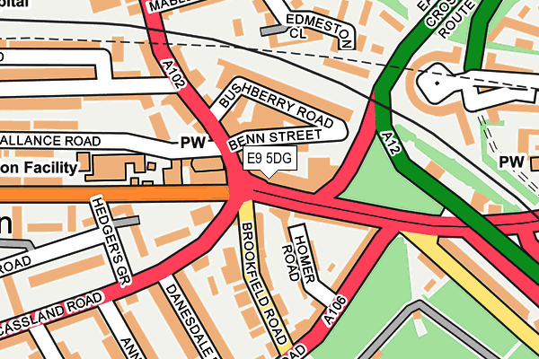 E9 5DG map - OS OpenMap – Local (Ordnance Survey) E9 5DG map - OS OpenMap – Local (Ordnance Survey)