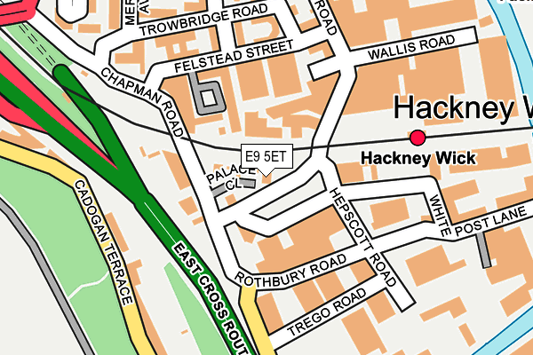E9 5ET map - OS OpenMap – Local (Ordnance Survey) E9 5ET map - OS OpenMap – Local (Ordnance Survey)