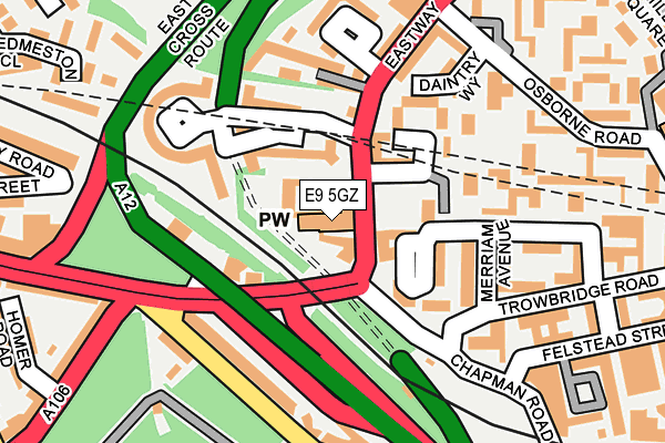 E9 5GZ map - OS OpenMap – Local (Ordnance Survey) E9 5GZ map - OS OpenMap – Local (Ordnance Survey)