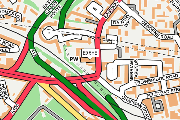 E9 5HE map - OS OpenMap – Local (Ordnance Survey) E9 5HE map - OS OpenMap – Local (Ordnance Survey)