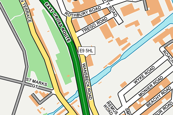 E9 5HL map - OS OpenMap – Local (Ordnance Survey) E9 5HL map - OS OpenMap – Local (Ordnance Survey)
