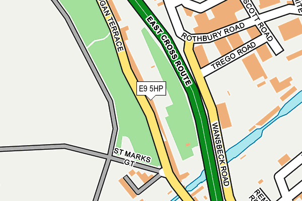 E9 5HP map - OS OpenMap – Local (Ordnance Survey)