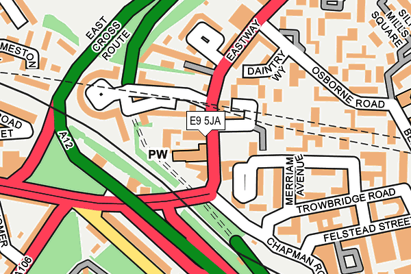 E9 5JA map - OS OpenMap – Local (Ordnance Survey) E9 5JA map - OS OpenMap – Local (Ordnance Survey)