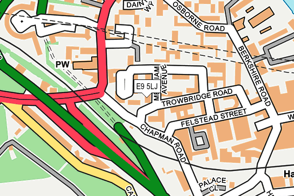 E9 5LJ map - OS OpenMap – Local (Ordnance Survey) E9 5LJ map - OS OpenMap – Local (Ordnance Survey)