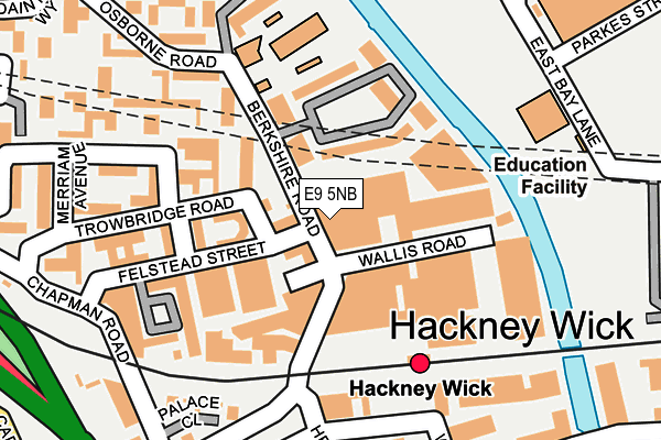 E9 5NB map - OS OpenMap – Local (Ordnance Survey)