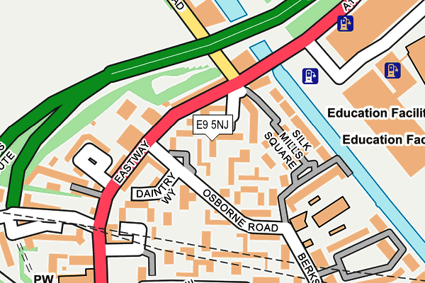 E9 5NJ map - OS OpenMap – Local (Ordnance Survey) E9 5NJ map - OS OpenMap – Local (Ordnance Survey)