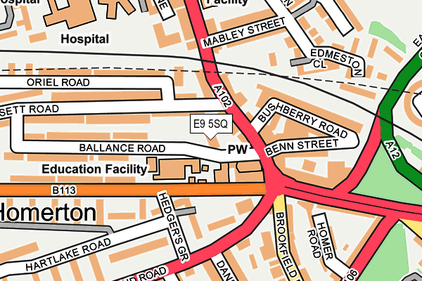 E9 5SQ map - OS OpenMap – Local (Ordnance Survey) E9 5SQ map - OS OpenMap – Local (Ordnance Survey)