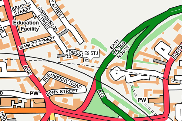 E9 5TJ map - OS OpenMap – Local (Ordnance Survey) E9 5TJ map - OS OpenMap – Local (Ordnance Survey)