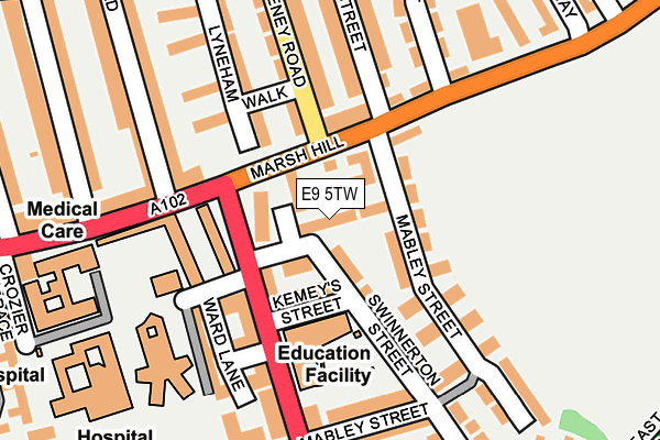 E9 5TW map - OS OpenMap – Local (Ordnance Survey) E9 5TW map - OS OpenMap – Local (Ordnance Survey)