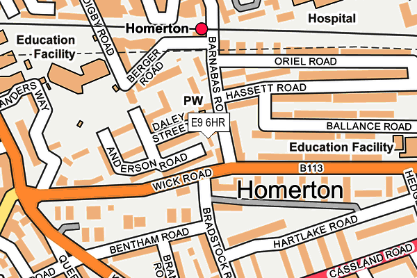 E9 6HR map - OS OpenMap – Local (Ordnance Survey) E9 6HR map - OS OpenMap – Local (Ordnance Survey)