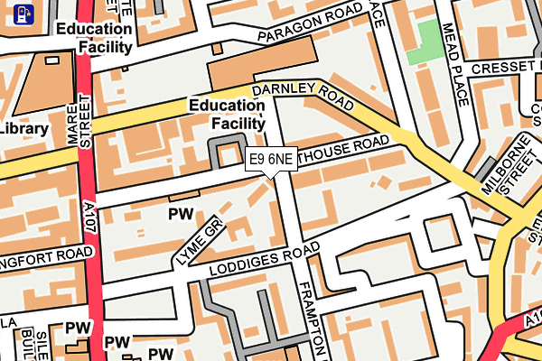 E9 6NE map - OS OpenMap – Local (Ordnance Survey) E9 6NE map - OS OpenMap – Local (Ordnance Survey)