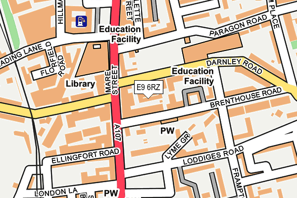 E9 6RZ map - OS OpenMap – Local (Ordnance Survey) E9 6RZ map - OS OpenMap – Local (Ordnance Survey)