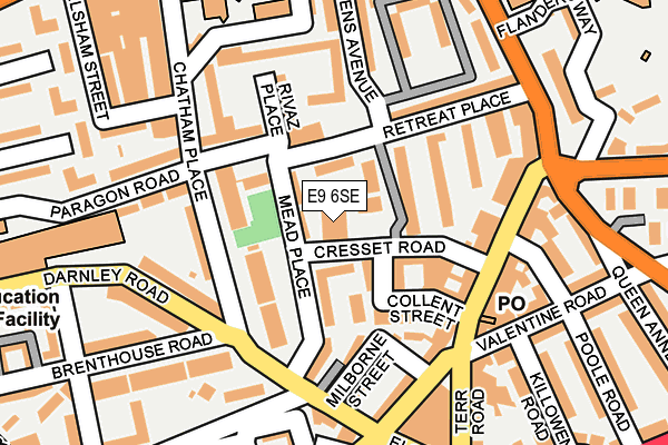 E9 6SE map - OS OpenMap – Local (Ordnance Survey) E9 6SE map - OS OpenMap – Local (Ordnance Survey)