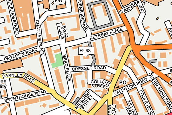 E9 6SJ map - OS OpenMap – Local (Ordnance Survey) E9 6SJ map - OS OpenMap – Local (Ordnance Survey)
