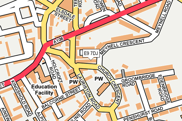 E9 7DJ map - OS OpenMap – Local (Ordnance Survey) E9 7DJ map - OS OpenMap – Local (Ordnance Survey)