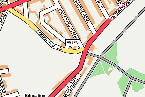 E9 7FA map - OS OpenMap – Local (Ordnance Survey) E9 7FA map - OS OpenMap – Local (Ordnance Survey)