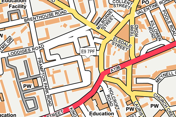 E9 7PF map - OS OpenMap – Local (Ordnance Survey) E9 7PF map - OS OpenMap – Local (Ordnance Survey)