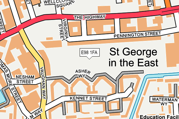 E98 1FA map - OS OpenMap – Local (Ordnance Survey) E98 1FA map - OS OpenMap – Local (Ordnance Survey)