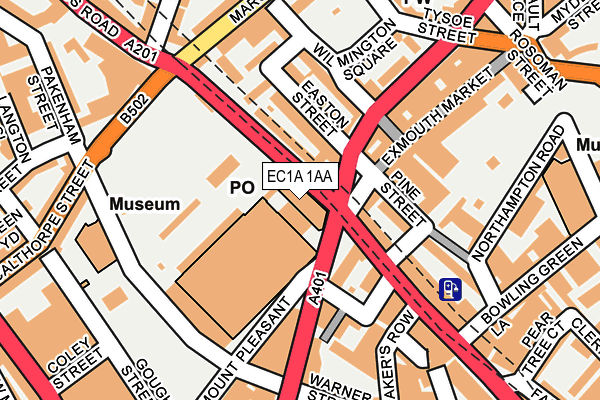 EC1A 1AA map - OS OpenMap – Local (Ordnance Survey) EC1A 1AA map - OS OpenMap – Local (Ordnance Survey)