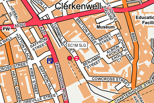 EC1M 5LG map - OS OpenMap – Local (Ordnance Survey) EC1M 5LG map - OS OpenMap – Local (Ordnance Survey)