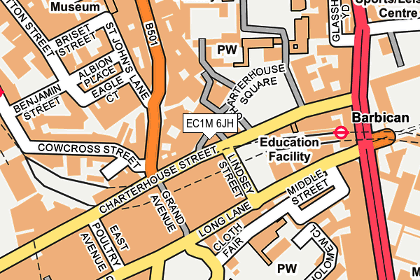 EC1M 6JH map - OS OpenMap – Local (Ordnance Survey) EC1M 6JH map - OS OpenMap – Local (Ordnance Survey)