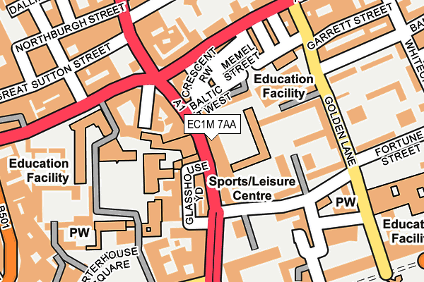 EC1M 7AA map - OS OpenMap – Local (Ordnance Survey) EC1M 7AA map - OS OpenMap – Local (Ordnance Survey)