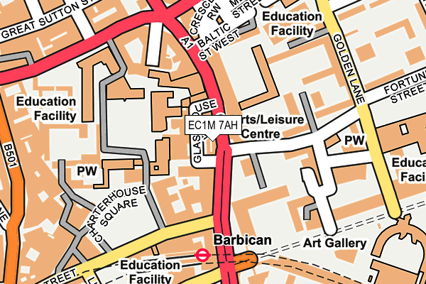 EC1M 7AH map - OS OpenMap – Local (Ordnance Survey) EC1M 7AH map - OS OpenMap – Local (Ordnance Survey)