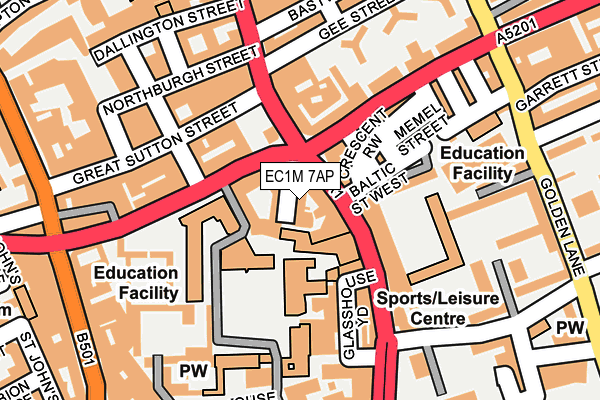 EC1M 7AP map - OS OpenMap – Local (Ordnance Survey) EC1M 7AP map - OS OpenMap – Local (Ordnance Survey)