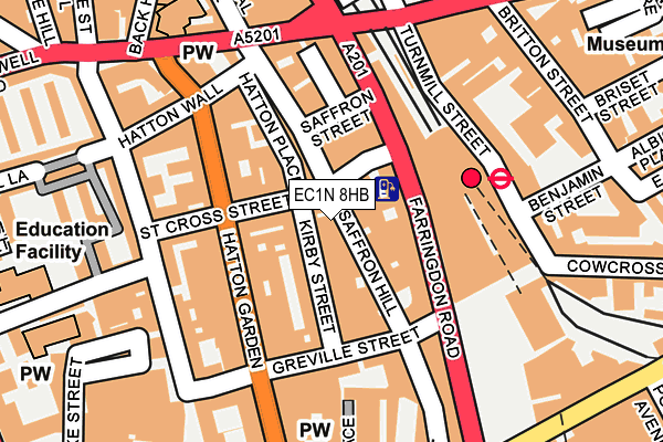 EC1N 8HB map - OS OpenMap – Local (Ordnance Survey) EC1N 8HB map - OS OpenMap – Local (Ordnance Survey)