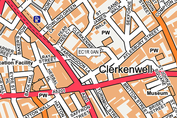 EC1R 0AN map - OS OpenMap – Local (Ordnance Survey) EC1R 0AN map - OS OpenMap – Local (Ordnance Survey)