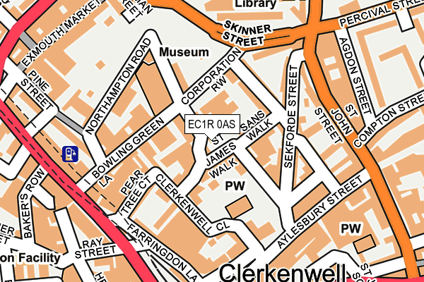 EC1R 0AS map - OS OpenMap – Local (Ordnance Survey) EC1R 0AS map - OS OpenMap – Local (Ordnance Survey)