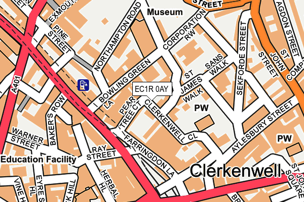 EC1R 0AY map - OS OpenMap – Local (Ordnance Survey) EC1R 0AY map - OS OpenMap – Local (Ordnance Survey)