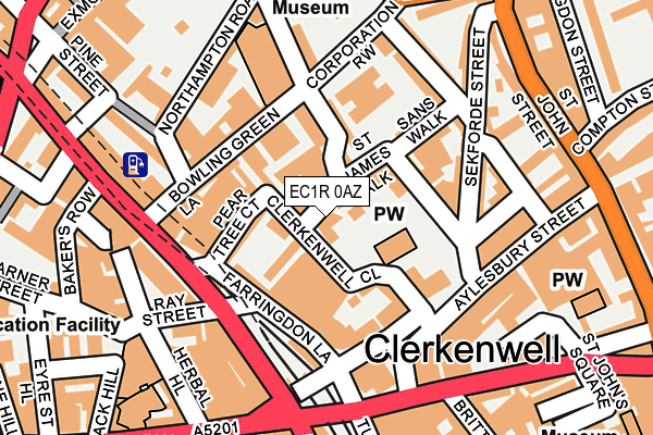 EC1R 0AZ map - OS OpenMap – Local (Ordnance Survey)