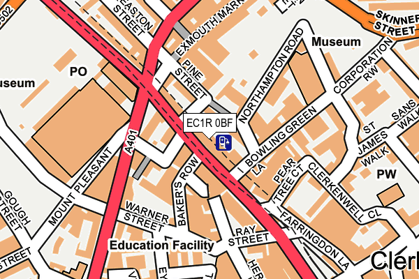 EC1R 0BF map - OS OpenMap – Local (Ordnance Survey) EC1R 0BF map - OS OpenMap – Local (Ordnance Survey)