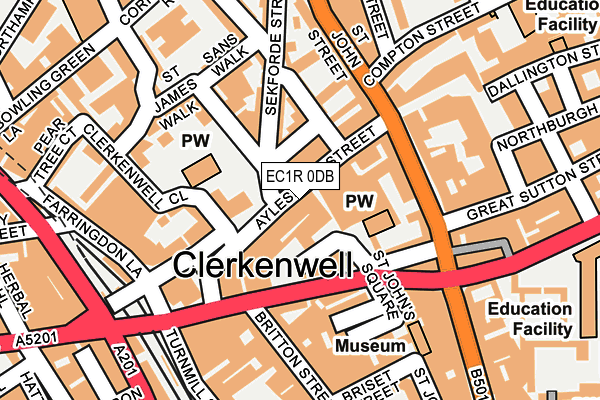 EC1R 0DB map - OS OpenMap – Local (Ordnance Survey) EC1R 0DB map - OS OpenMap – Local (Ordnance Survey)