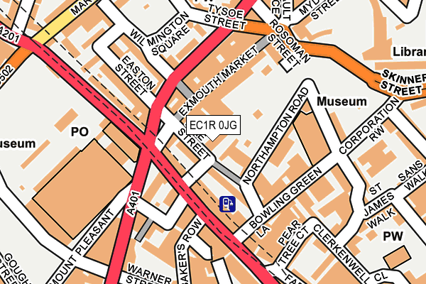 EC1R 0JG map - OS OpenMap – Local (Ordnance Survey) EC1R 0JG map - OS OpenMap – Local (Ordnance Survey)