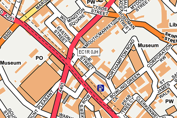 EC1R 0JH map - OS OpenMap – Local (Ordnance Survey) EC1R 0JH map - OS OpenMap – Local (Ordnance Survey)