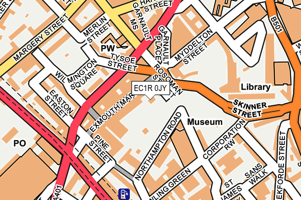 EC1R 0JY map - OS OpenMap – Local (Ordnance Survey) EC1R 0JY map - OS OpenMap – Local (Ordnance Survey)