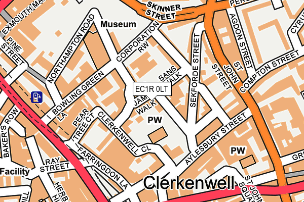 EC1R 0LT map - OS OpenMap – Local (Ordnance Survey) EC1R 0LT map - OS OpenMap – Local (Ordnance Survey)