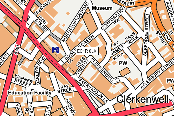 EC1R 0LX map - OS OpenMap – Local (Ordnance Survey) EC1R 0LX map - OS OpenMap – Local (Ordnance Survey)
