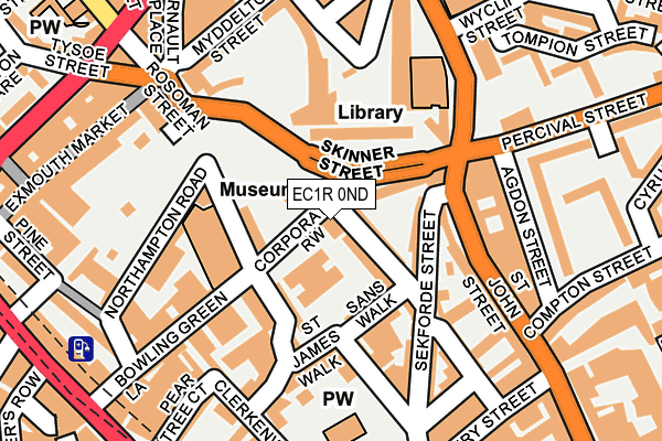 EC1R 0ND map - OS OpenMap – Local (Ordnance Survey) EC1R 0ND map - OS OpenMap – Local (Ordnance Survey)