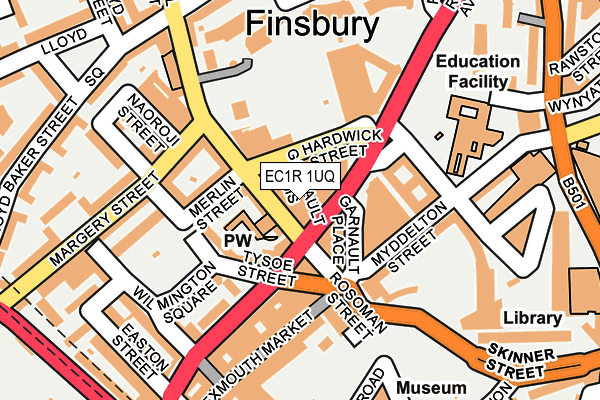 EC1R 1UQ map - OS OpenMap – Local (Ordnance Survey) EC1R 1UQ map - OS OpenMap – Local (Ordnance Survey)