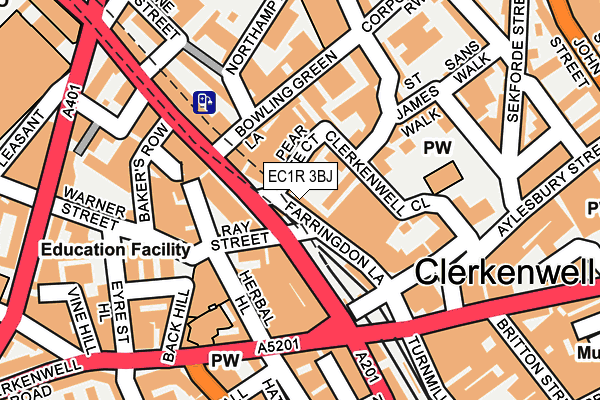 EC1R 3BJ map - OS OpenMap – Local (Ordnance Survey) EC1R 3BJ map - OS OpenMap – Local (Ordnance Survey)