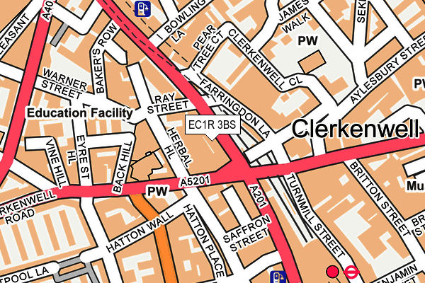 EC1R 3BS map - OS OpenMap – Local (Ordnance Survey) EC1R 3BS map - OS OpenMap – Local (Ordnance Survey)