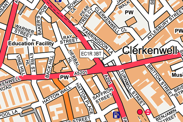 EC1R 3BT map - OS OpenMap – Local (Ordnance Survey) EC1R 3BT map - OS OpenMap – Local (Ordnance Survey)