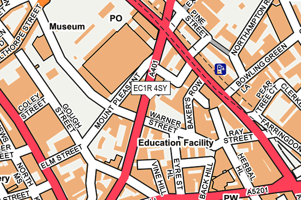 EC1R 4SY map - OS OpenMap – Local (Ordnance Survey) EC1R 4SY map - OS OpenMap – Local (Ordnance Survey)
