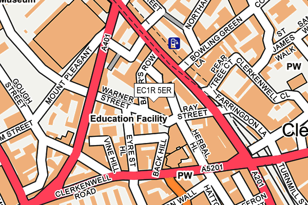 EC1R 5ER map - OS OpenMap – Local (Ordnance Survey) EC1R 5ER map - OS OpenMap – Local (Ordnance Survey)